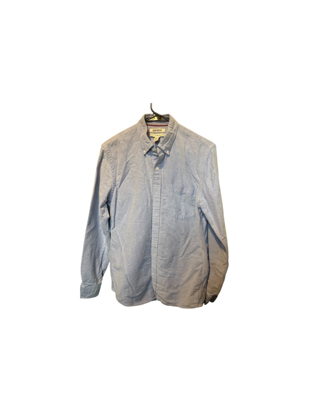 Goodthreads Light Blue Long Sleeve Button-Down Shirt - Picture 3 of 6